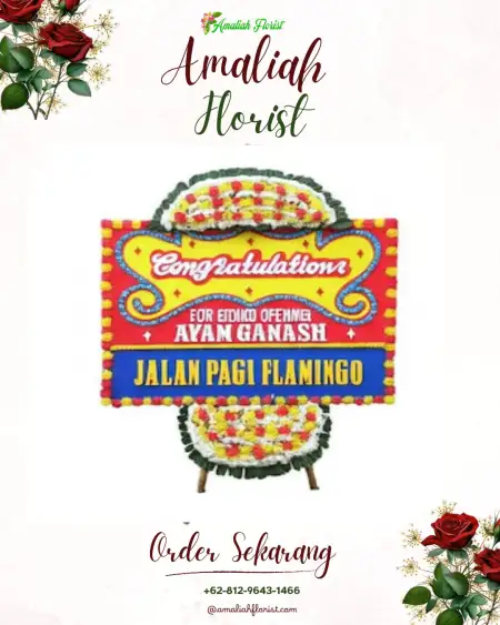 Sewa Papan Bunga Canggung